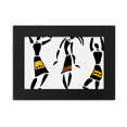 thumbnail image 1 of Primitivos aborígenes totems baile negro de África Marco de Fotos de escritorio imagen Arte Negro Pintura 5x7 pulgadas, 1 of 4