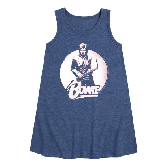 David Bowie - Bowie Distressed Circle - Toddler & Youth Girls A-line Dress