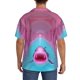 thumbnail image 3 of Fotbe Pink Shark Pool Fantasy Camisa Estampada de Manga Corta para Hombre, Casual de Verano, Estilo Playero, Sin Arrugas-3X-Large, 3 of 5
