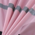 thumbnail image 3 of Virmaxy Toddler Baby Girls Boys Fleece Raincoat Kids Mid-Length Solid Hooded Rushing Jacket with Reflective Stripes Long Sleeve Open Front Waterproof Plush Outwear with Pocket Pink 4T, 3 of 8