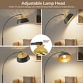 thumbnail image 7 of NATYSWAN 71" Arc Floor Lamps for Living Room, Modern Standing Lamp with Adjustable Hanging Metal Hollow Shade, Tall Pole Lamp with Foot Switch, Over Couch Arched Reading Light for Bedroom, Office, 7 of 7