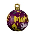 thumbnail image 2 of Giantes Mardi Gras Inflatables Ball Decorations, PVC Mardi Gras Inflatables Ball Ornaments, Blow up Balls for Mardi Gras Themed Party, Yard Lawns Outdoor Ornaments, 2 of 5