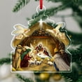 thumbnail image 1 of Christmas Ornaments Gift, 2023 Christmas Tree Ornament, 2023 Xmas Decorations, Blessing Pendant Hanging with Small Rope Multicolour, 1 of 1