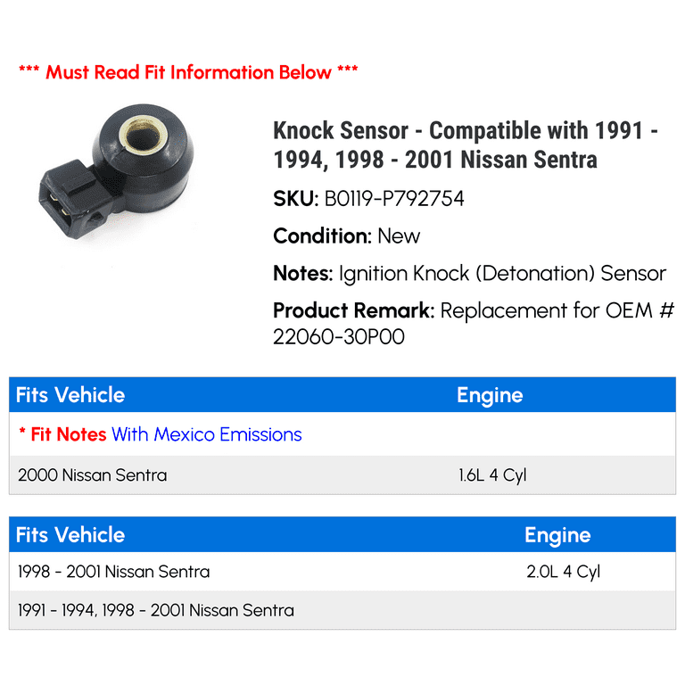 ｍｉｅ3199 S コラゲリード KNOCK SENSOR 30530-PPL-A01​ Fit for Honda Element Accord CR
