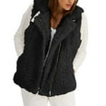 thumbnail image 2 of INC Womens Black Textured Sherpa Buckle Neck Closure Wear To Work Vest Jacket XS, 2 of 2