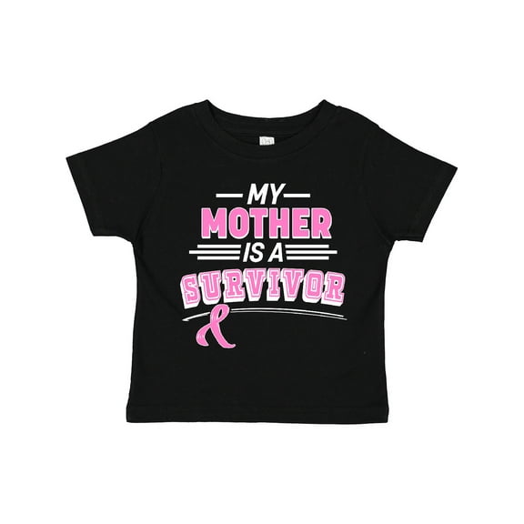 Inktastic My Mother is a Survivor Breast Cancer Awareness Boys or Girls Toddler T-Shirt
