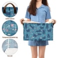 thumbnail image 5 of Yayeee Foldable Storage Basket for Shelves Waterproof Cloth Bins with Handles, Blue Forest Cat Pattern, 5 of 7