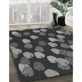 thumbnail image 3 of Ahgly Company Machine Washable Indoor Rectangle Transitional Charcoal Black Area Rugs, 7' x 9', 3 of 7