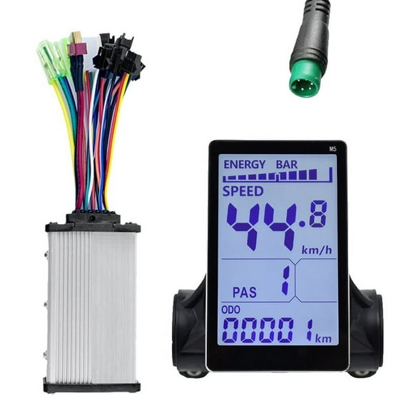 M5 Electric Bike LCD Display 36V 350W Sine Wave Controller E Scooter LCD Panel Screen for Mountain Electric Bike(5PIN)
