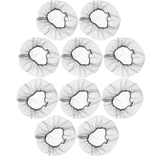 USHOBE 100Ud Redes Para Cabello Desechables De Nylon Color Negro Para Uso En Casa Y Fábricas