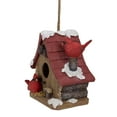 thumbnail image 4 of Northlight 7" Brown and Red Birdhouse with Cardinals Hanging Christmas Decoration, 4 of 4