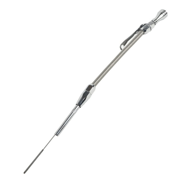 Varilla de nivel de aceite flexible de acero inoxidable compatible con motores SB 265, 283, 327, 350, 383 y 400.
