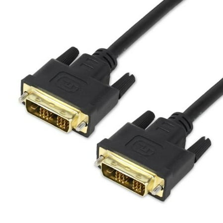 Plated Oval Cable - Fosmon 6FT High Resolution Gold Plated DVI to DVI Single Link (18+1 Pin) Digital Video Monitor Cable - Black