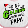 thumbnail image 4 of Inktastic Going Golfing with My Papa Kids Golf Boys or Girls Baby Bib, 4 of 4