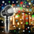 thumbnail image 1 of Christmas Moving Snowflakes Projector Lights, Dynamic Snowfall Pattern Outdoor/Indoor LED Projection Lamp IP65 Waterproof 180° Rotating Spotlight Projector for Holiday Xmas Halloween Party Decor, 1 of 8