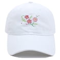 thumbnail image 2 of yuqude White Unisex Vintage Washed Unstructured Baseball Cap Trendy Embroidered Baseball Cap UPF 50 Unstructured Hat with Foldable Long Large Bill One Size, 2 of 5