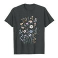 thumbnail image 4 of Njagoc3 Womens Breathable Rayon Wildflower Print Fitted Short Sleeve Bohemian Casual T-Shirt, 4 of 6