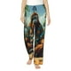 thumbnail image 1 of Balery Forest Meditating Gorilla Pantalones de pijama para mujer, pijamas ultraligeros, pantalones de estar por casa-Medium, 1 of 6