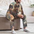 thumbnail image 6 of KLL Sunshine Cloud Kitten Sleepwear Mens Flannel Pajamas,Long Cotton Pj Set, 6 of 7