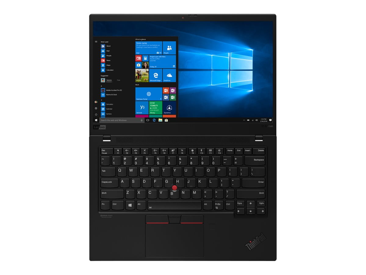 Lenovo ThinkPad X1 Carbon (7th Gen) 20QD - Ultrabook - Intel Core i7 8565U  / 1.8 GHz - Win 10 Home 64-bit - UHD Graphics 620 - 16 GB RAM - 512