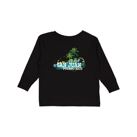 Inktastic San Juan Puerto Rico Boys or Girls Long Sleeve Toddler T-Shirt