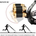 thumbnail image 4 of Linterna frontal recargable de 5 LED con zoom, brillo ultraalto, superbrillante, recargable por USB, impermeable, 4 modos para uso nocturno, pesca, correr, caza, lectura, camping y senderismo., 4 of 5