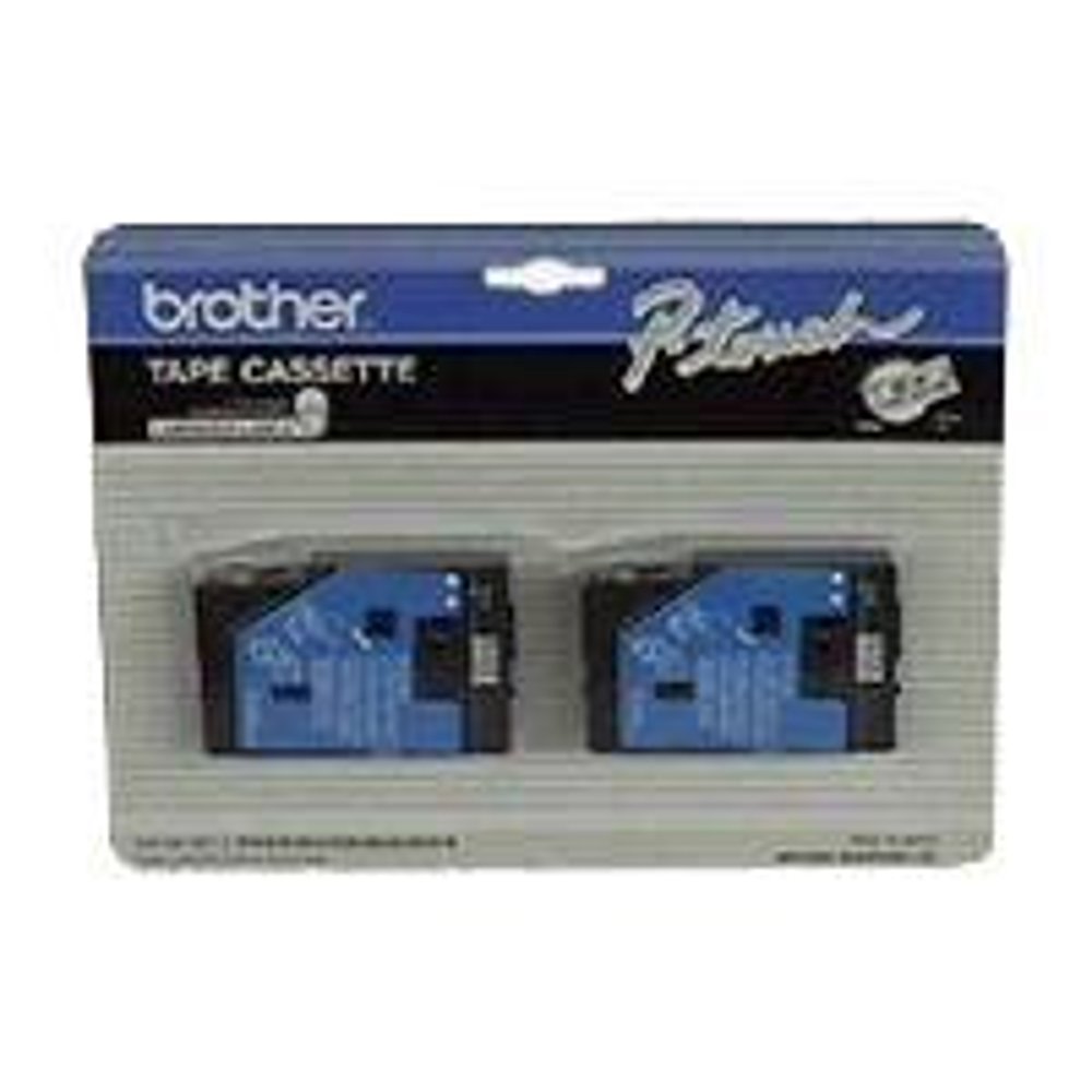 Brother PTouch TC Tape Cartridges for PTouch Labelers, 1/2"w, Gold on
