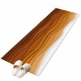 thumbnail image 2 of 2'x6' Rug Runners for Hallways Kitchen, Orange Ombre Stripes Non Slip Entryway Beside Floor Carpet Runner, Farmhouse Retro Abstract Waves Art Washable Laundry Room Bedroom Throw Rugs Mat, 2 of 8