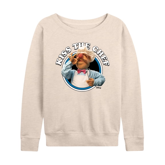 Muppets - Kiss The Chef - Women's Lightweight French Terry Long Sleeve Shirt