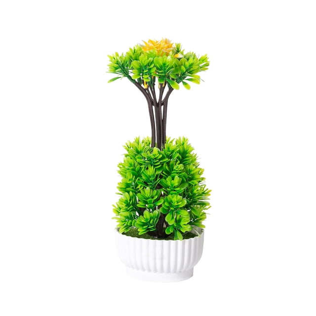 Plantas en Macetas Artificiales Simulación de la Planta Verde Artificial Decoración Del Vestíbulo Del Hotel de la Oficina en Macetas Planta Verde Decoración Del Hogar Planta Artificial