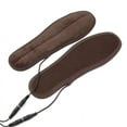 thumbnail image 6 of AOOOWER USB Electric Powered Plush Fur Heating Insoles Winter Keep Warm Foot Shoes, 6 of 17
