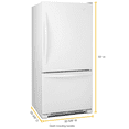 thumbnail image 4 of Whirlpool WRB322DMBW 22 Cu. Ft. Freestanding Bottom Freezer Refrigerator, 4 of 4