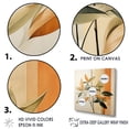 thumbnail image 3 of Designart "Collage Of Abstract Apricot Leaves" Leaves Floater Framed Canvas Art Print, 3 of 5