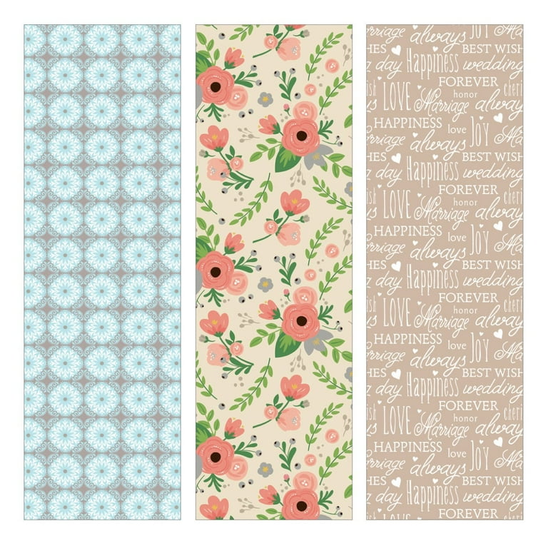 Choose from a variety of Bridal Shower wrapping paper designs or