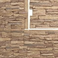 thumbnail image 5 of Ekena Millwork 45 3/4"W x 24 1/2"H x 1 1/4"D Canyon Ridge Stacked Stone, EverStone Faux Stone Siding Panel, Fall Bank, 5 of 9