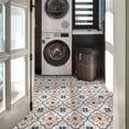 Meiban Removable Flower Vinyl Flooring Tile 11.8"x11.8"x 1.0mm (10pcs