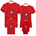 thumbnail image 1 of Traje de Navidad para la familia, camiseta para mamá, papá, ciervo, papá, papá, Papá Noel, trajes de Navidad para niños, mameluco de bebé, ropa de navidad roja, 1 of 4