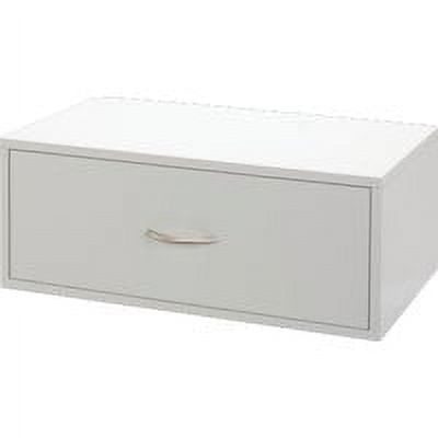 FreedomRail Double Hung 1-Drawer White Organization Box 7315112411