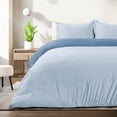 thumbnail image 1 of Juego de Funda para Edredon Duvet Dreamlab, Tamaño King Size, Color Azul Mezclilla, 3 Piezas, 1 of 9
