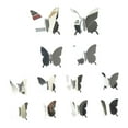 thumbnail image 4 of 5x 12 Pegatinas de Espejo con Mariposas, Pegatinas de Espejo Extraíbles, Decoraciones de Pared para Mascotas, Decoración Del Hogar para Decoración de 5 piezas, 4 of 8