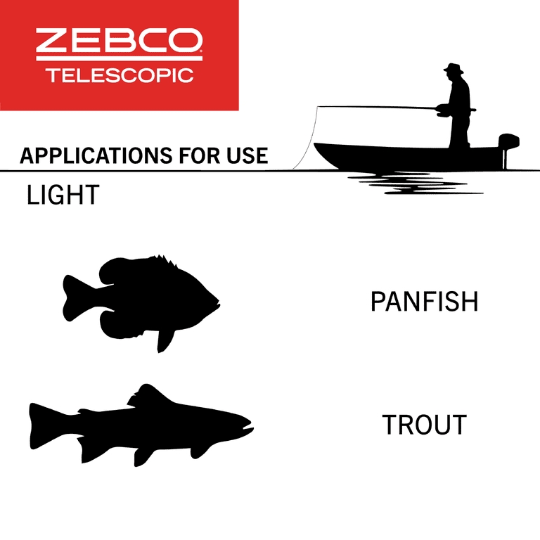 Zebco 33 Micro Spinning Reel and Telescopic Fishing Rod Combo