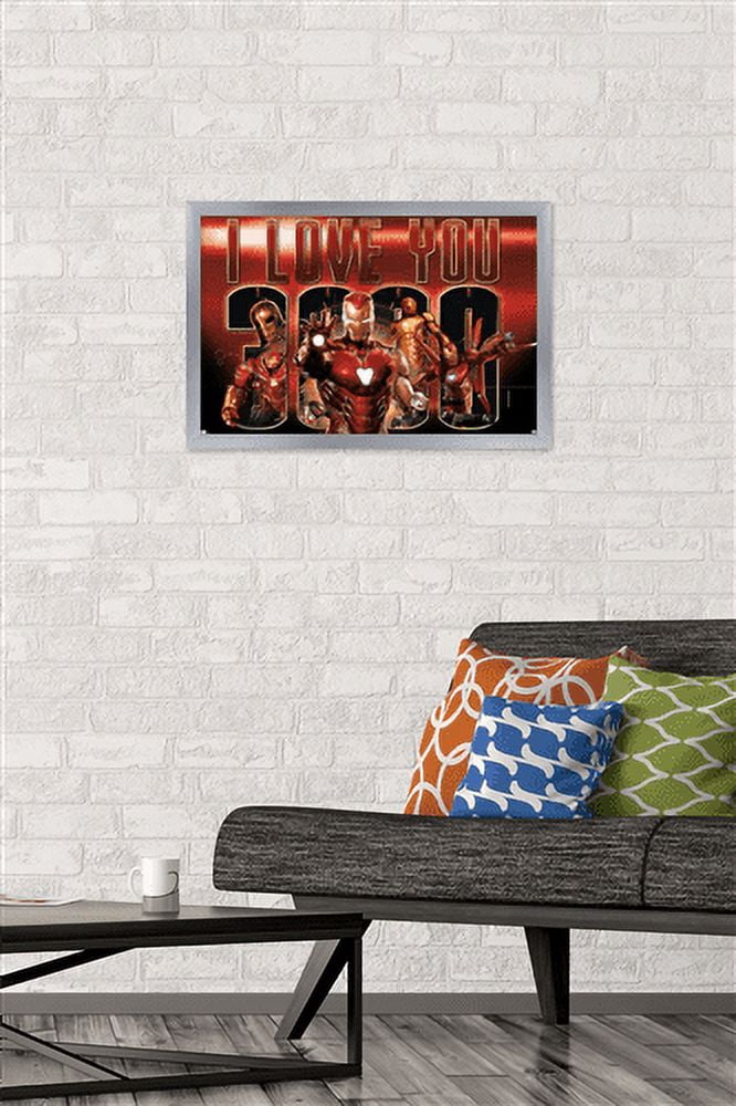 Marvel - I Love You 3000 Wall Poster, 14.725" x 22.375", Framed