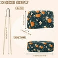 thumbnail image 4 of FORMRS Women Crossbody Purse with Chain Strap Vegan Leather Shoulder Handbag, Green Floral Oranges, 4 of 7