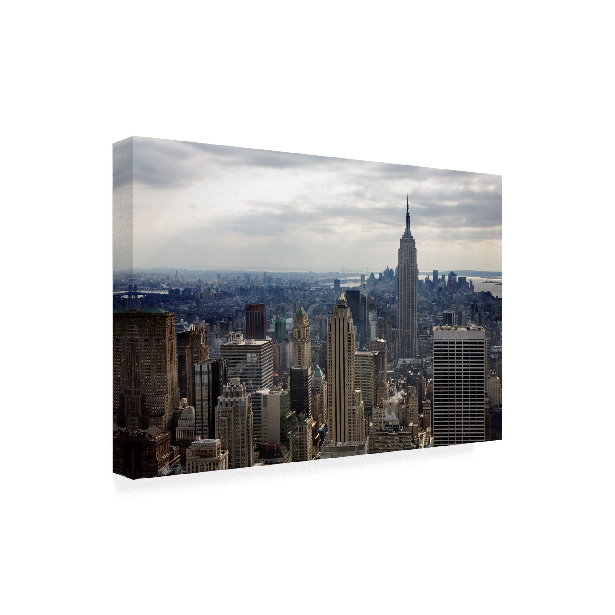 Trademark Fine Art 'Empire State Building New York City New York Color' Canvas Art by Monte Nagler