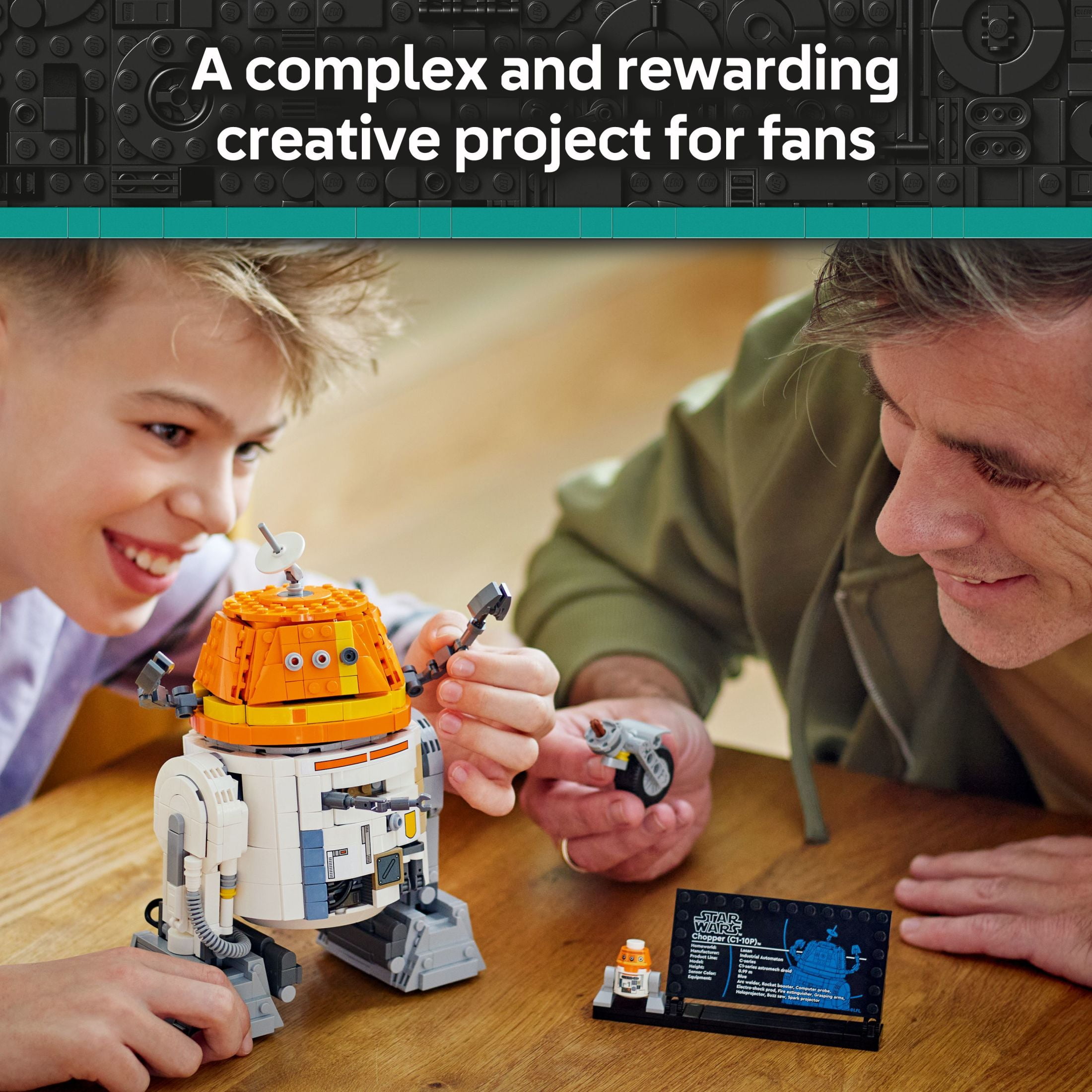 LEGO Star Wars: Ahsoka Chopper (C1-10P) Astromech Droid Set - Building Toy For Kids, Ages 10+ - Makes a Cool Gift for Boys and Girls - Model Kit and Room Decor Idea For Sci-Fi Adventure Fans - 75416