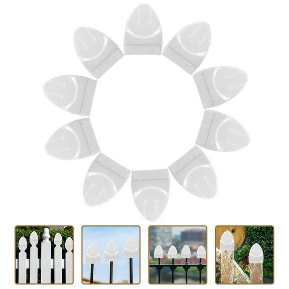 OUNONA 20pcs 2.08x1.57 Inch Post Caps Black Fence Post Caps Sturdy Waterproof Plastic Deck Post Caps With Frosted Protect Wood Post