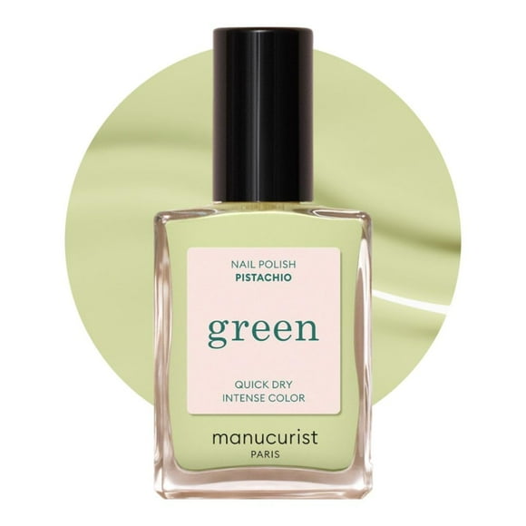 Esmalte de uñas Manucurist Green Pastel Pistacho, 15 ml, 9 sin gluten, vegano