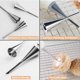 thumbnail image 4 of 3pcs/set Cream Icing Piping Nozzle Tips, Professional Stainless Steel Long Cream Puff Nozzle Decor Small Pastry Icing Piping Decorating Tools(Silver), 4 of 5