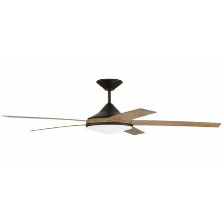 

Craftmade Dly605 Delaney 60 5 Blade Outdoor Smart Led Ceiling Fan - Brown