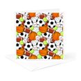 thumbnail image 5 of 3drose, Sports Ball Pattern, 6 Greeting Cards with Envelopes, 5 of 7